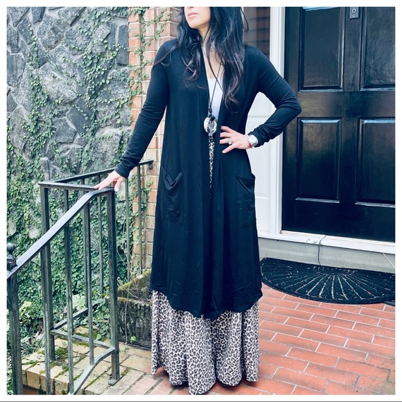 Fabulous open longline slouchy pockets cardigan - Picture 11 of 12